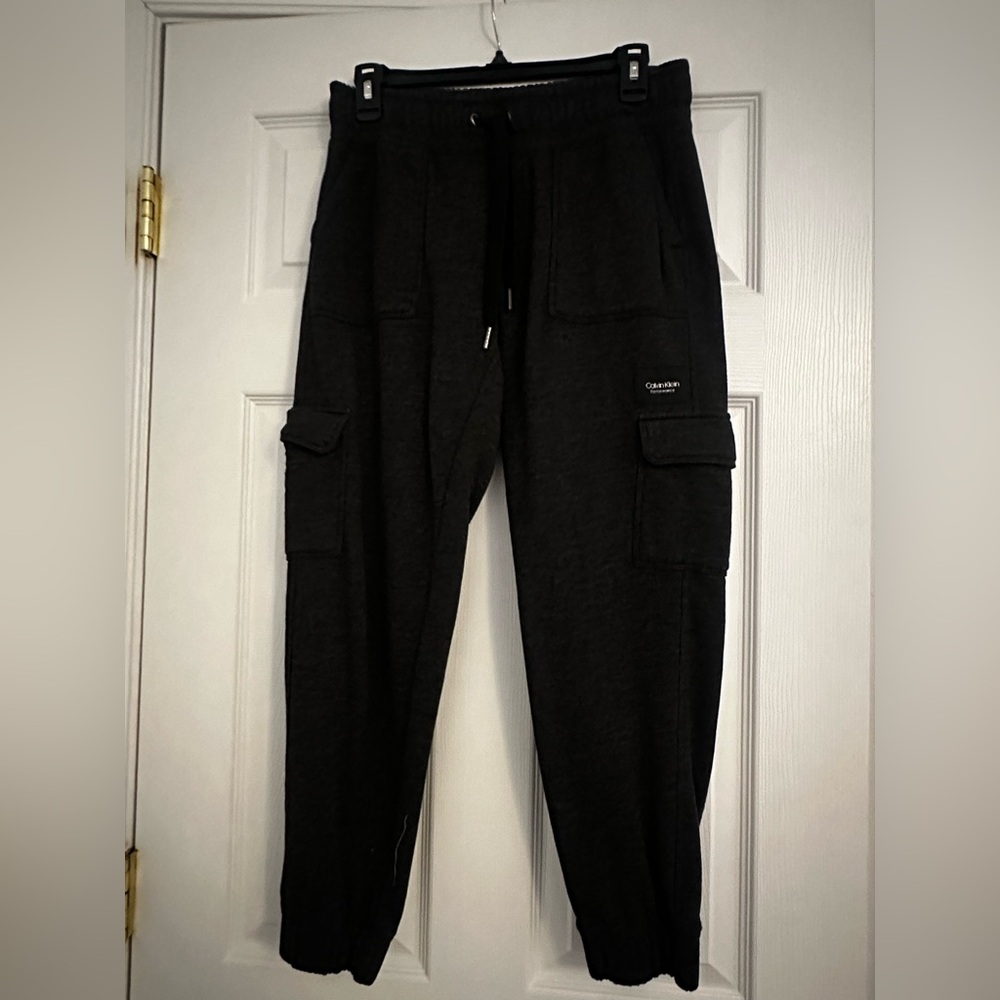 Calvin Klein Women Dark Gray Cargo Pants